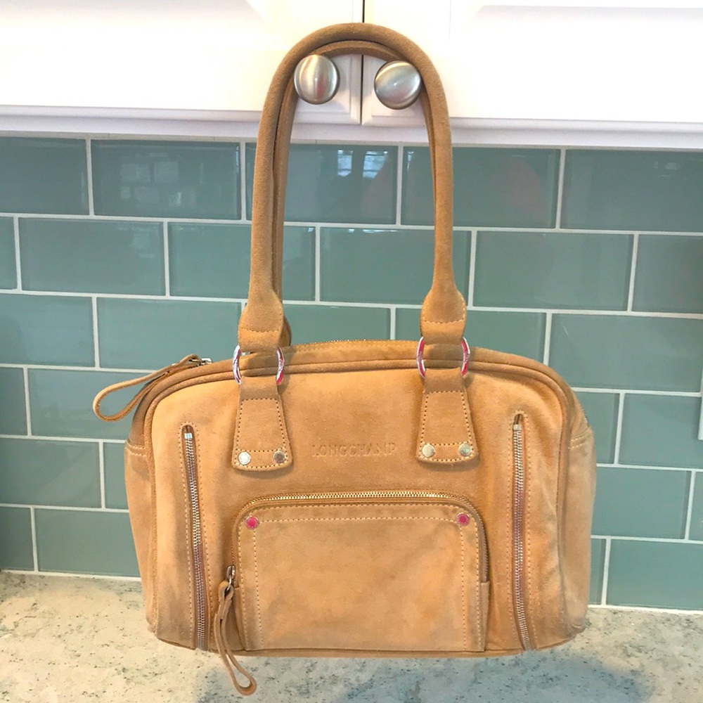 Longchamp Suede Bag Beautiful! - Picture 2 of 9
